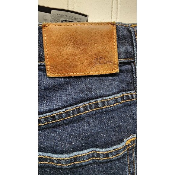 J.Crew Womens Denim Blue cropped Jeans Mid-Rise Straight-Leg Size 28P - Picture 7 of 9
